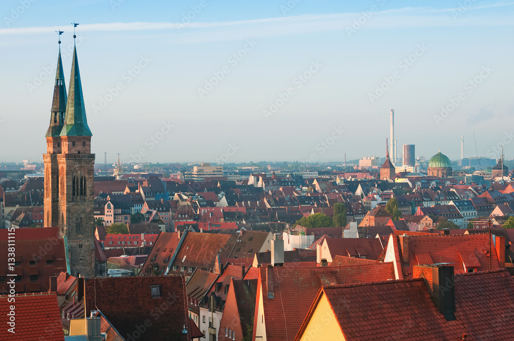 View of the Nuremberg morning
