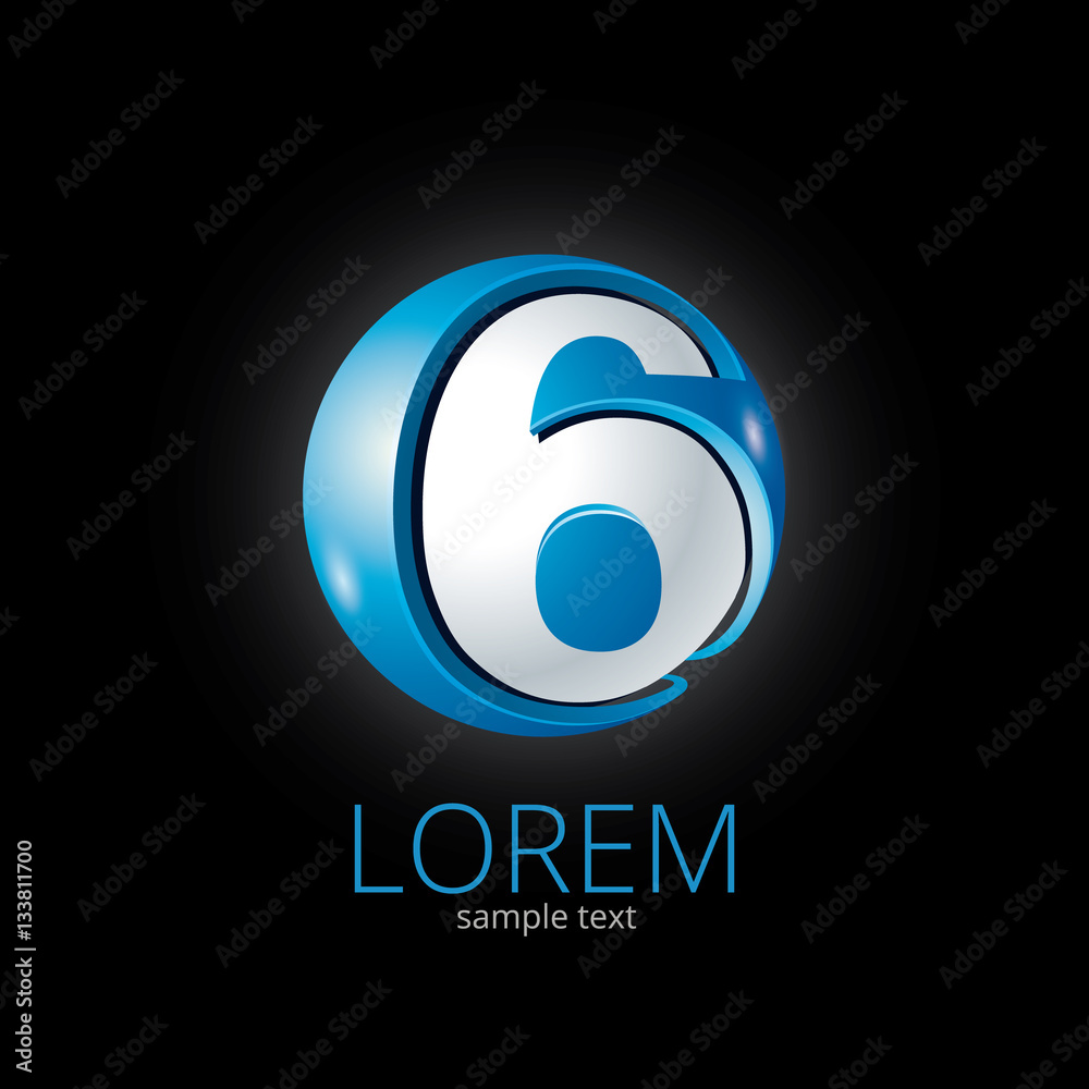 Abstract Vector Design Element - Metal 6 sphere logo template Abstract Vector Design Element - Metal 6 sphere logo template