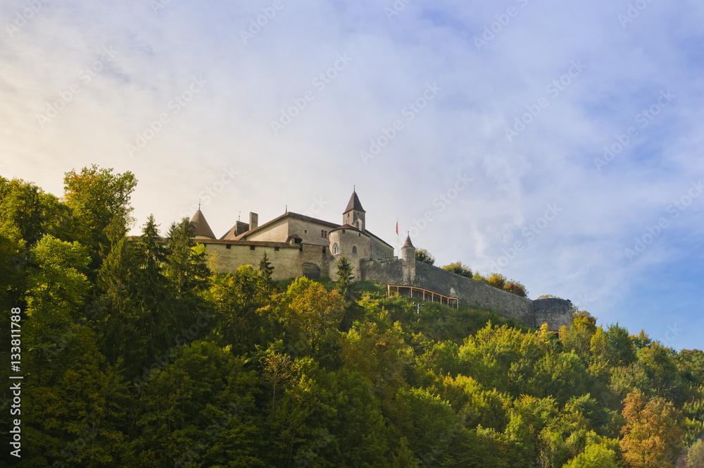 Château de Gruyères, a small castle in Switzerland, near the t