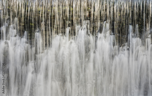White Waterfall Closeup