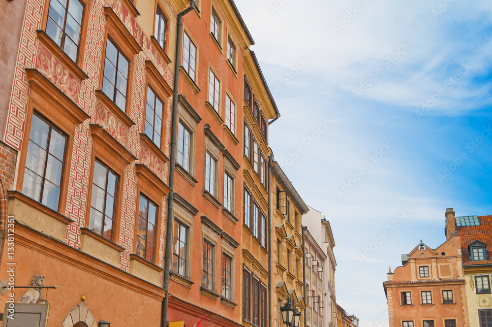 Obraz premium Old Town in Warsaw, Poland.
