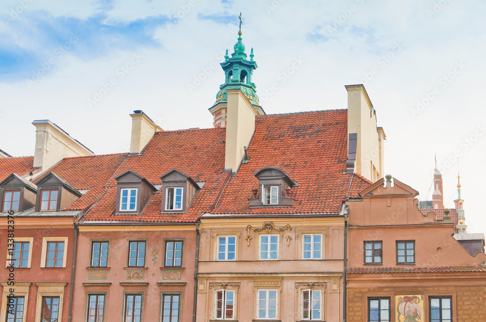 Fototapeta premium Old Town in Warsaw, Poland.