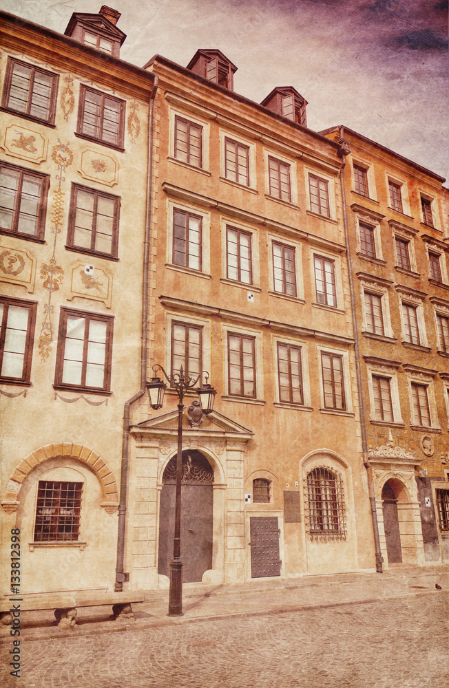 Obraz premium Old Town in Warsaw, Poland.