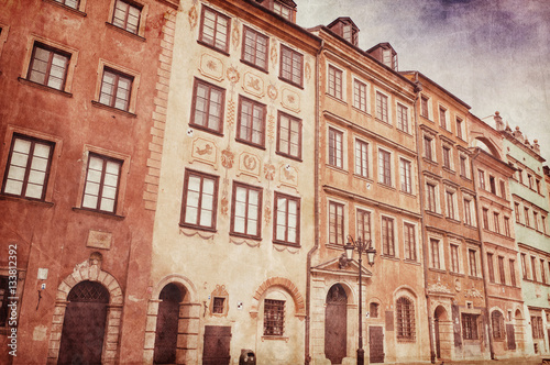 Old Town in Warsaw  Poland.
