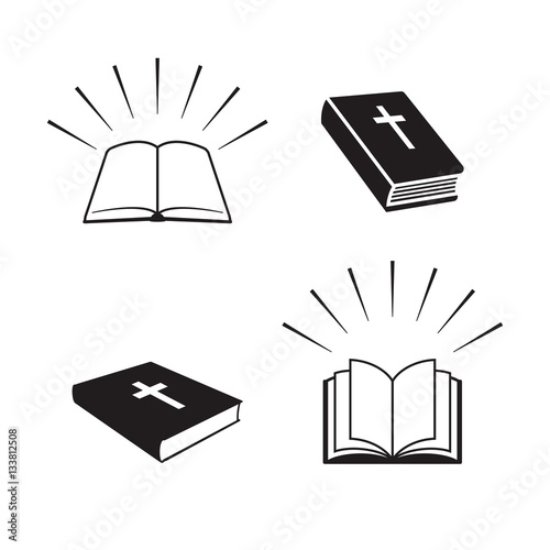 Canvas-taulu Bible books icons