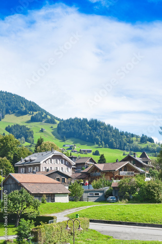 Landscape in the Swiss Alps  Switzerland