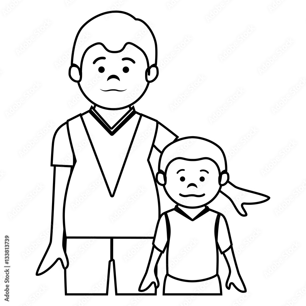 happy family member character vector illustration design happy family member character vector illustration design