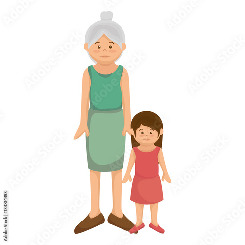 happy family member character vector illustration design