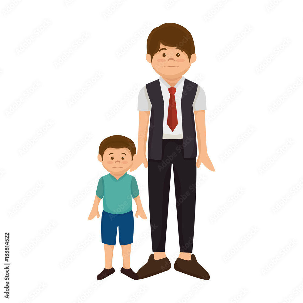 happy family member character vector illustration design happy family member character vector illustration design
