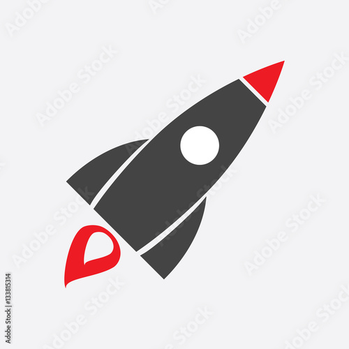 Free Download Rocket vector pictogram icon. Simple flat pictogram for business, marketing, internet concept. Business startup launch concept for web site design or mobile app. Illustration on white background - GFXLoad