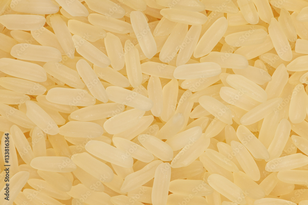 Parboiled medium-grain rice background Parboiled medium-grain rice background