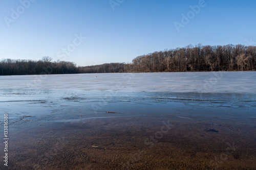 Frozen lakes