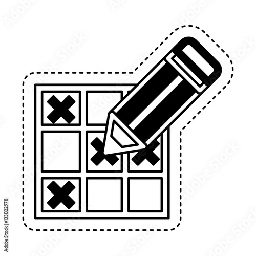 bingo card isolated icon vector illustration design