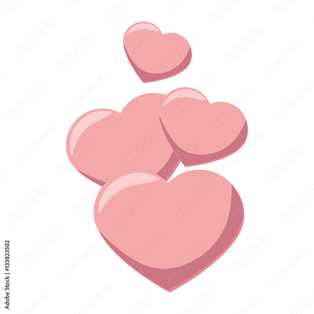 heart love card icon vector illustration design