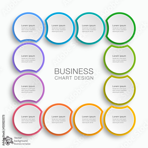Business Chart Design 12-Step #Vector Graphic 