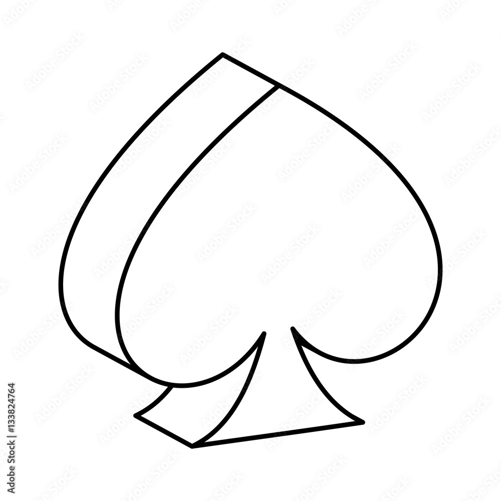 Fototapeta premium poker ace isolated icon vector illustration design