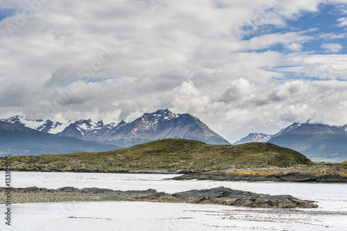 Beautiful landscape of Beagle channel, Ushuaia, Tierra del Fuego, Argentina - Chile
