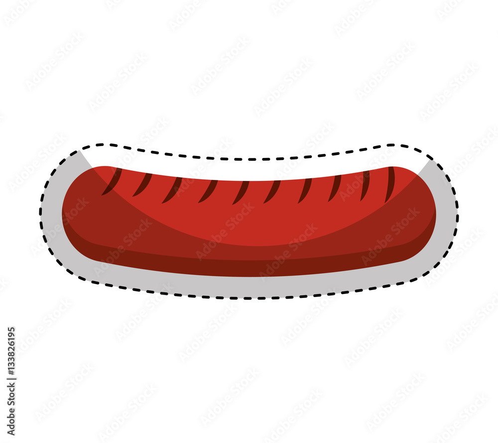 sausage bbq isolated icon vector illustration design sausage bbq isolated icon vector illustration design