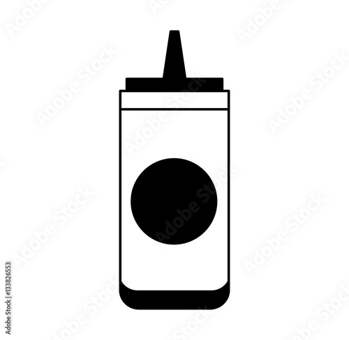 sauce bottle isolated icon vector illustration design