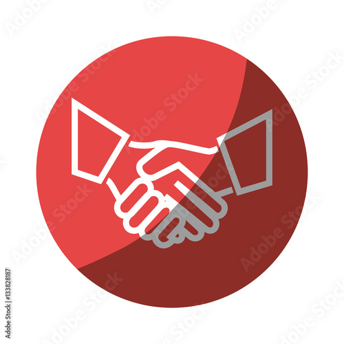 hand shake isolated icon vector illustration design