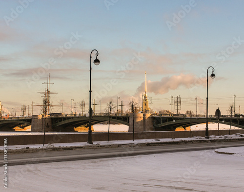 Palace bridge spans.