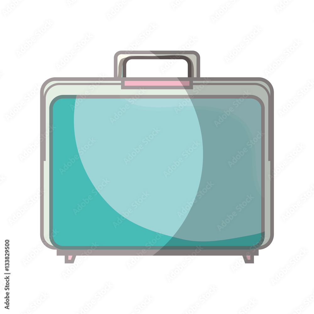 suitcase travel isolated icon vector illustration design