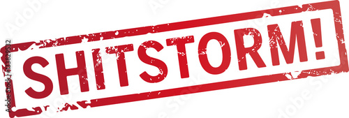 roter Stempel Shitstorm