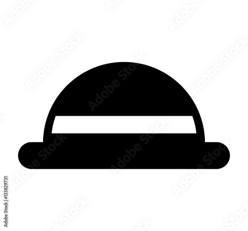 hat hipster style accesory vector illustration design