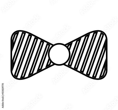 bowtie elegant isolated icon vector illustration design
