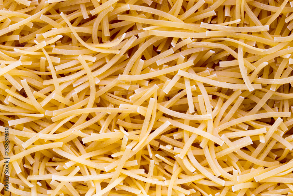 Italian pasta close up on background.