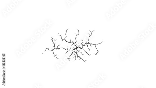 Process of Cracking -   Abstract Animation