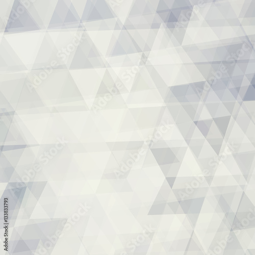 Abstract pale background textured by triangles. Vector