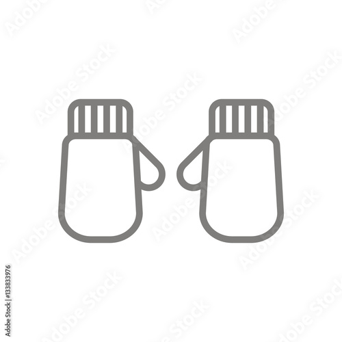 mittens vector icon
