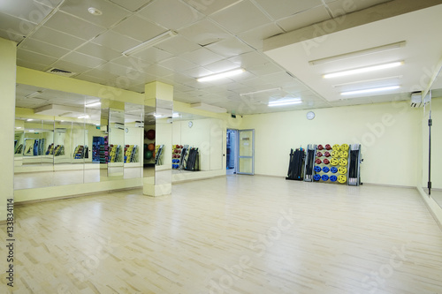 Interior of a fitness hall