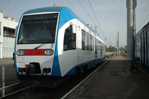 New electric train stay on station