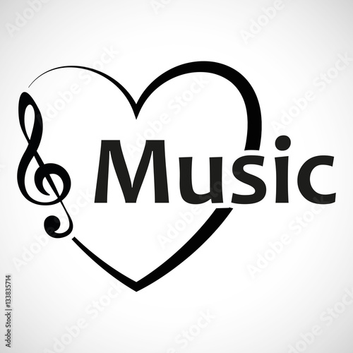 Icon Heart Music Notes