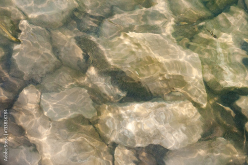 Stones under the water