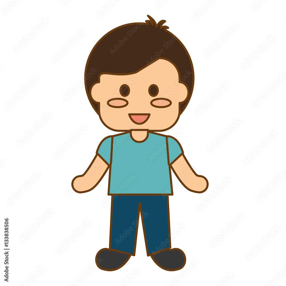 boy happy child icon image vector illustration design 