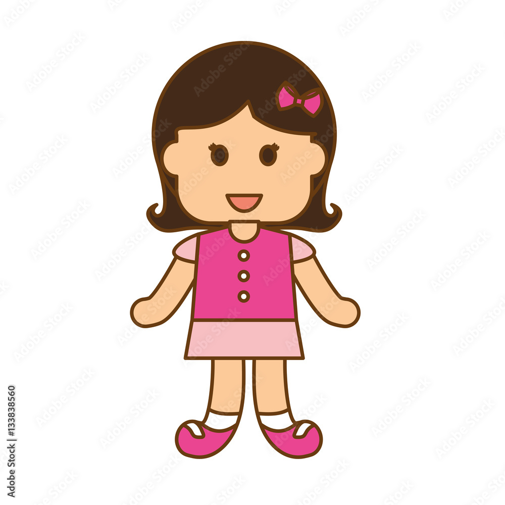 girl happy child icon image vector illustration design 