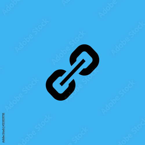 Chain Icon. flat design