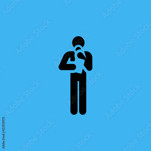 Speaker Simple Icon. flat design