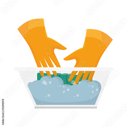 laundry service set icons vector illustration design