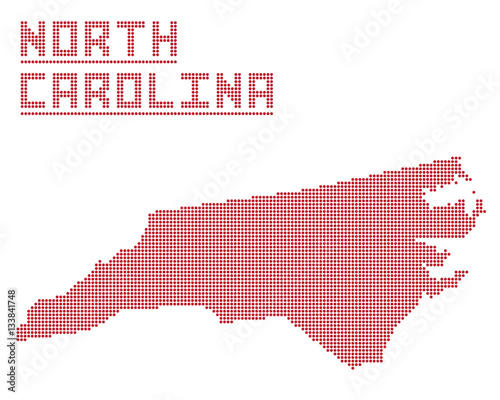 North Carolina Dot Map