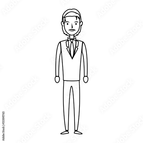 businessman character avatar icon vector illustration design © Gstudio