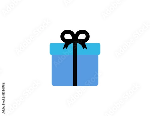 Vector gift christmas box icon