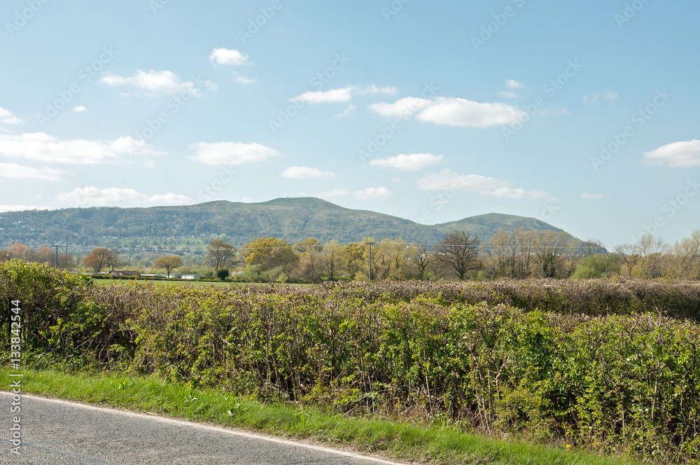 Summertime travel in the Malvern hills in Worcestershire, England.