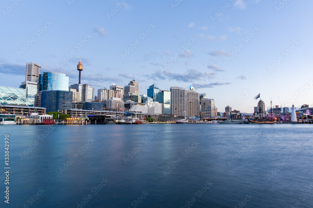 Cityscape at dusk. Sydney, Australia