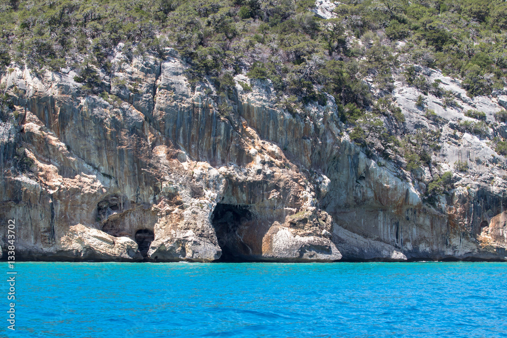 Naklejka premium East coastline on Sardinia island, Italy