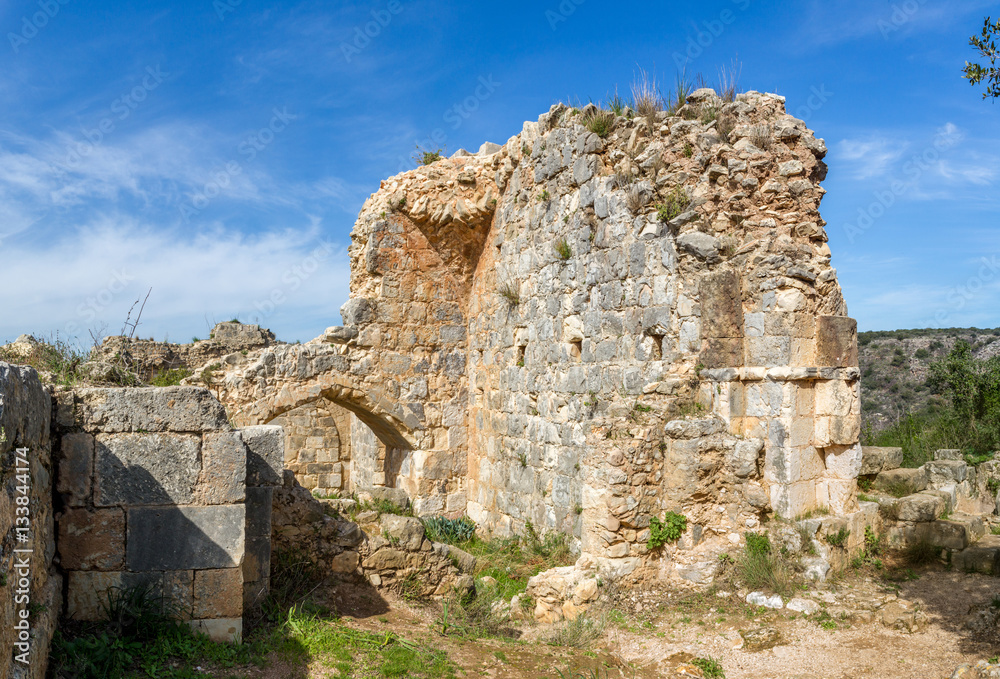Montfort Castle in Upper Galilee, Israel
