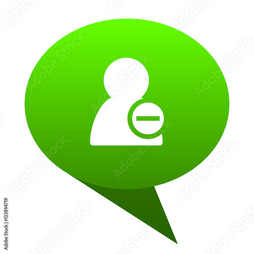 remove contact green bubble icon